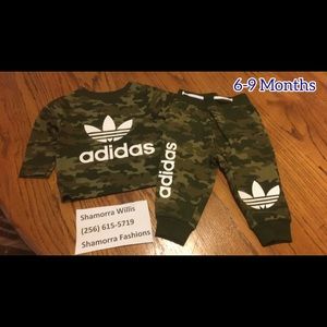 6-9 infant  Adidas inspired  outfit
